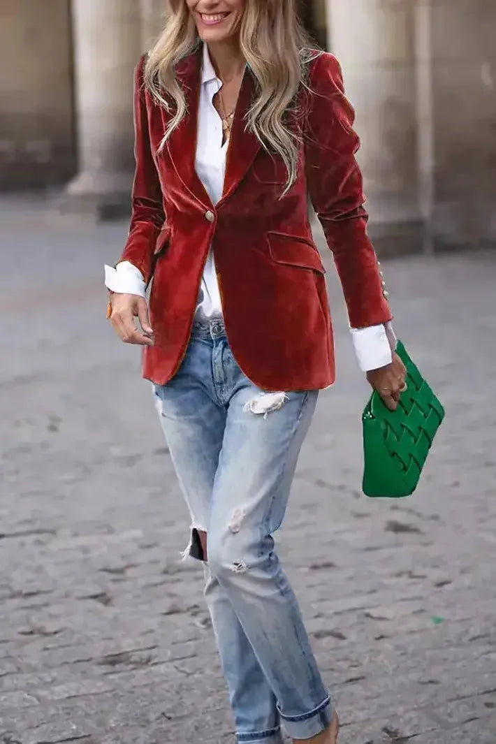 Blazer Jacket | Single Button Tailored