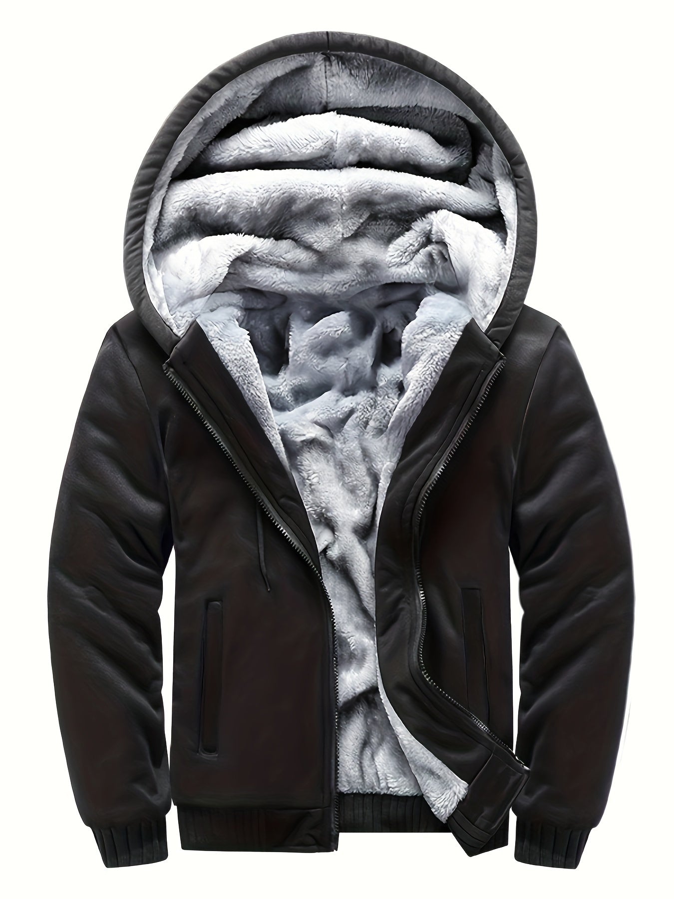 Hooded Jacket - Zip Front with Layered Lining