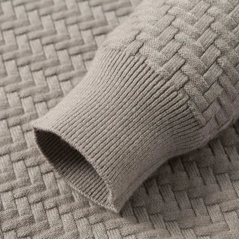 Crew Neck Sweater | Long Sleeve Textured Knit