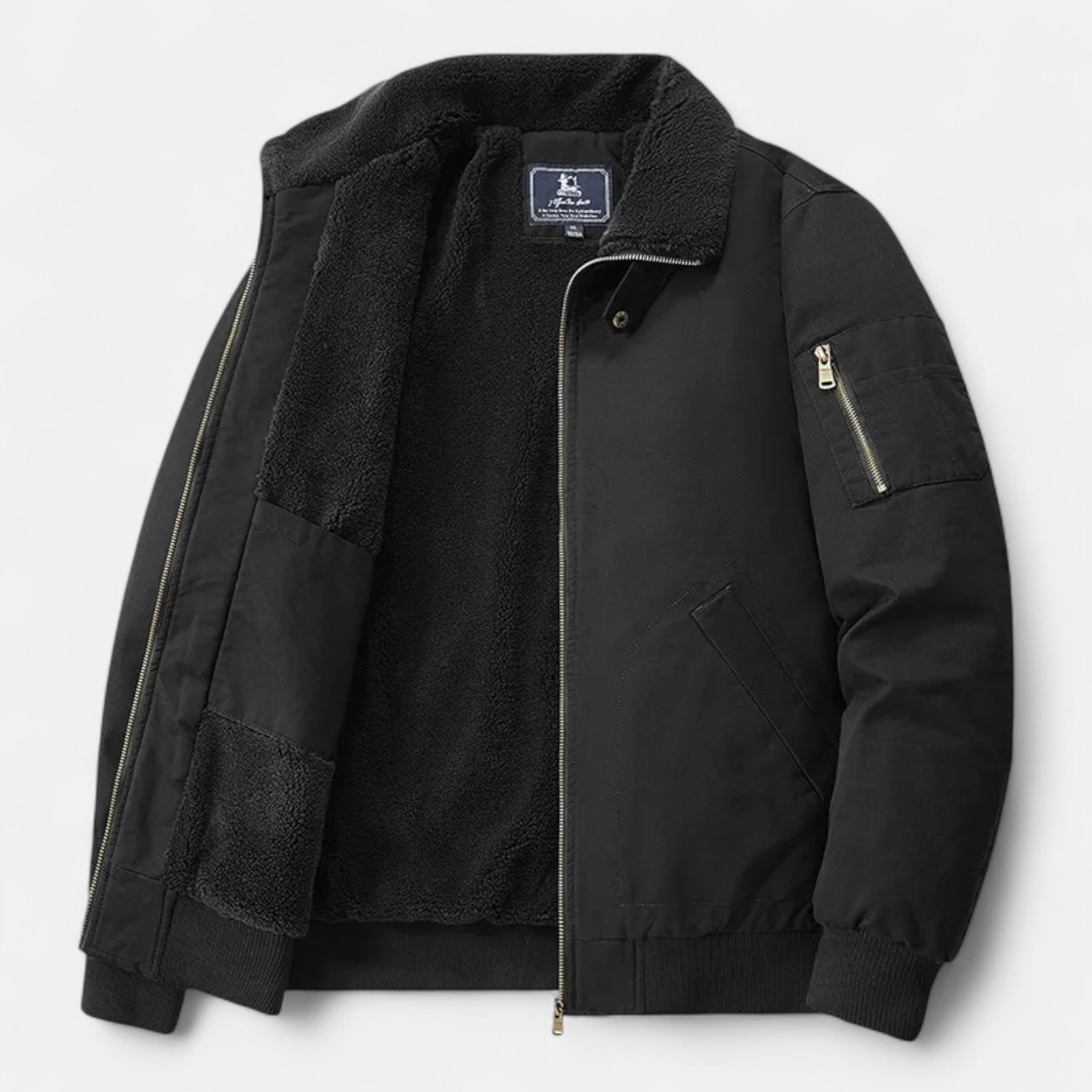 Men’s Padded Bomber Jacket | Warm Lined Workwear Jacket For Autumn And Winter