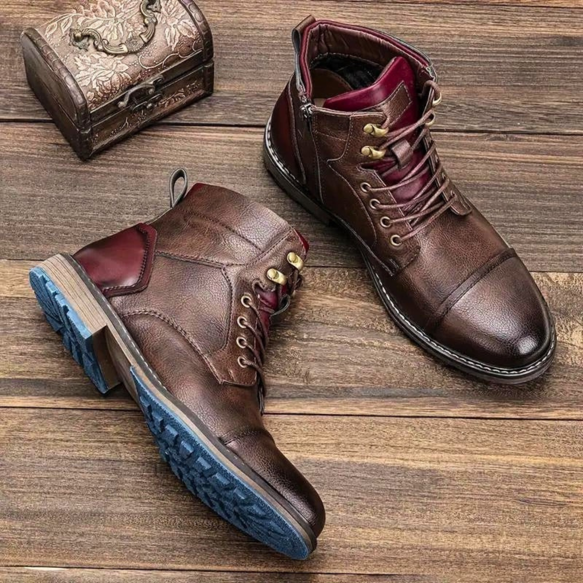 Men’s Lace Up Ankle Boots | Rugged Casual Smart Boots