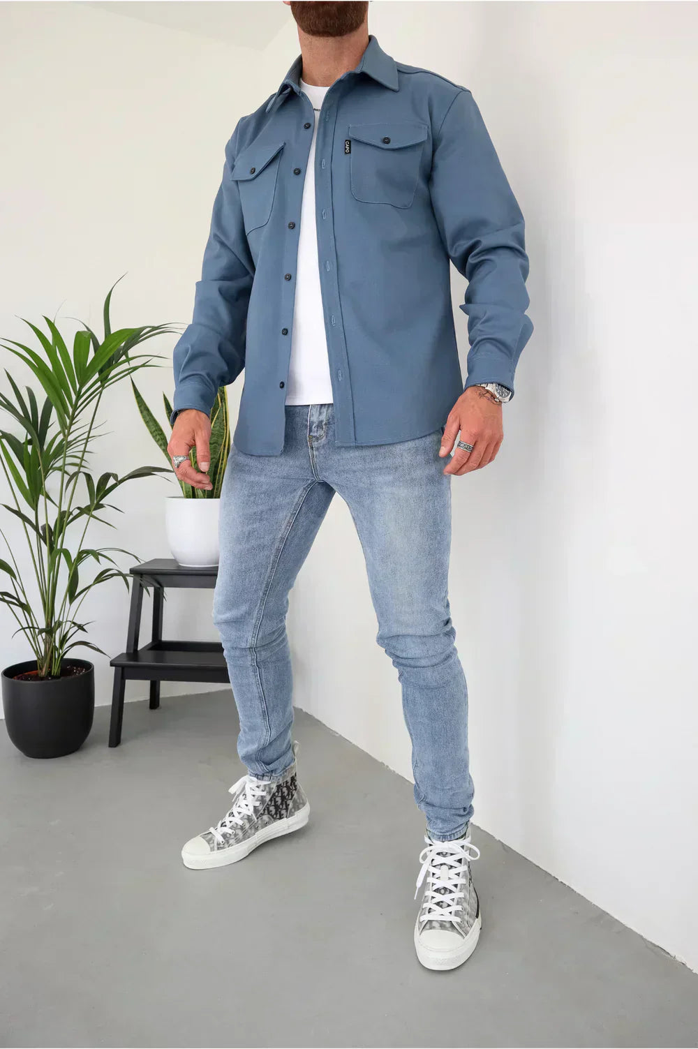 Men’s Trucker Jacket | Button Up Overshirt For Layering And Casual Wear