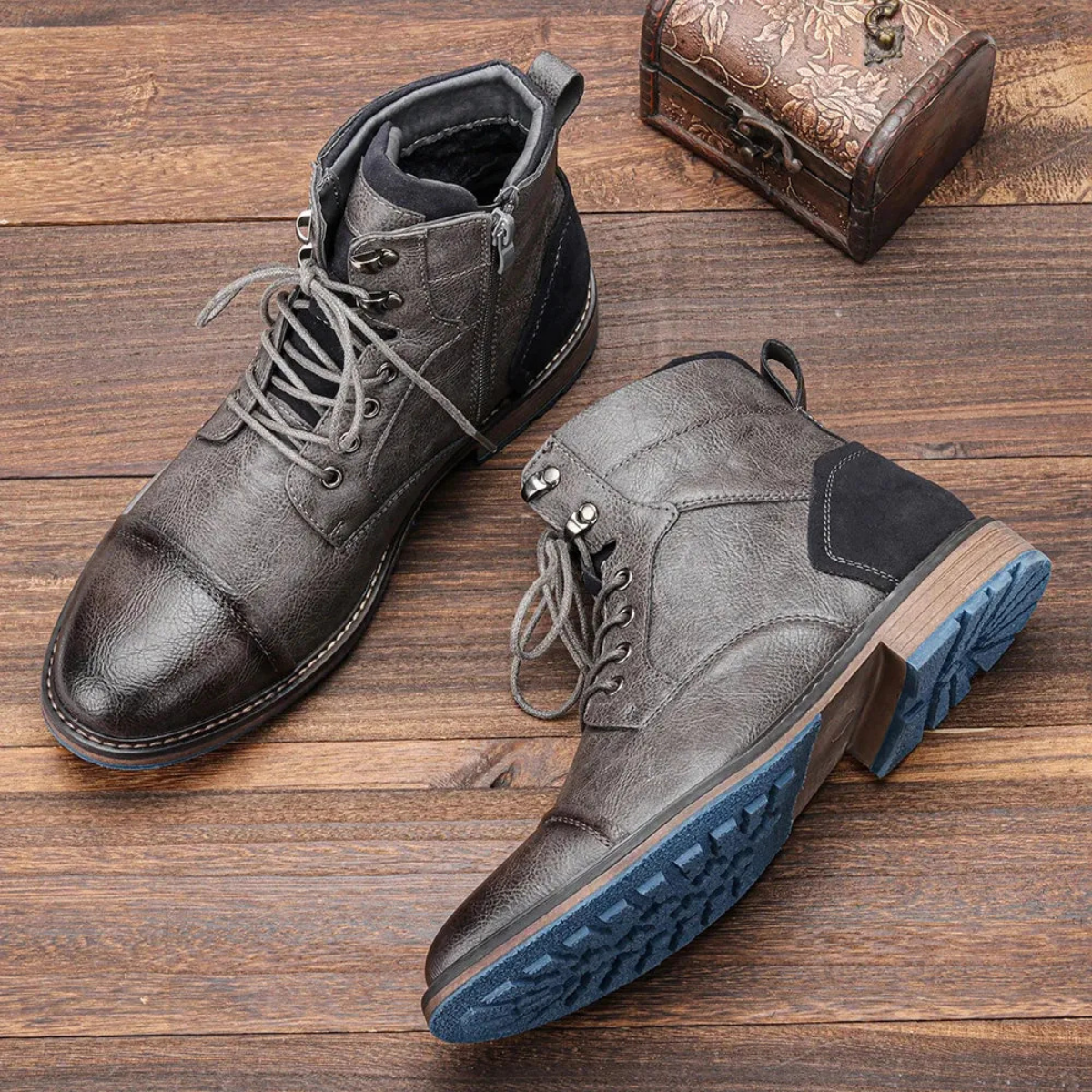 Men’s Lace Up Ankle Boots | Rugged Casual Smart Boots