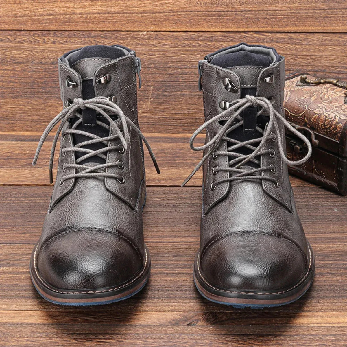 Men’s Lace Up Ankle Boots | Rugged Casual Smart Boots