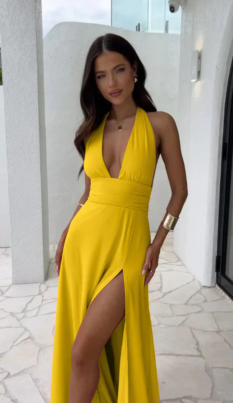 Women's Summer Maxi Evening Wedding Guest Dress