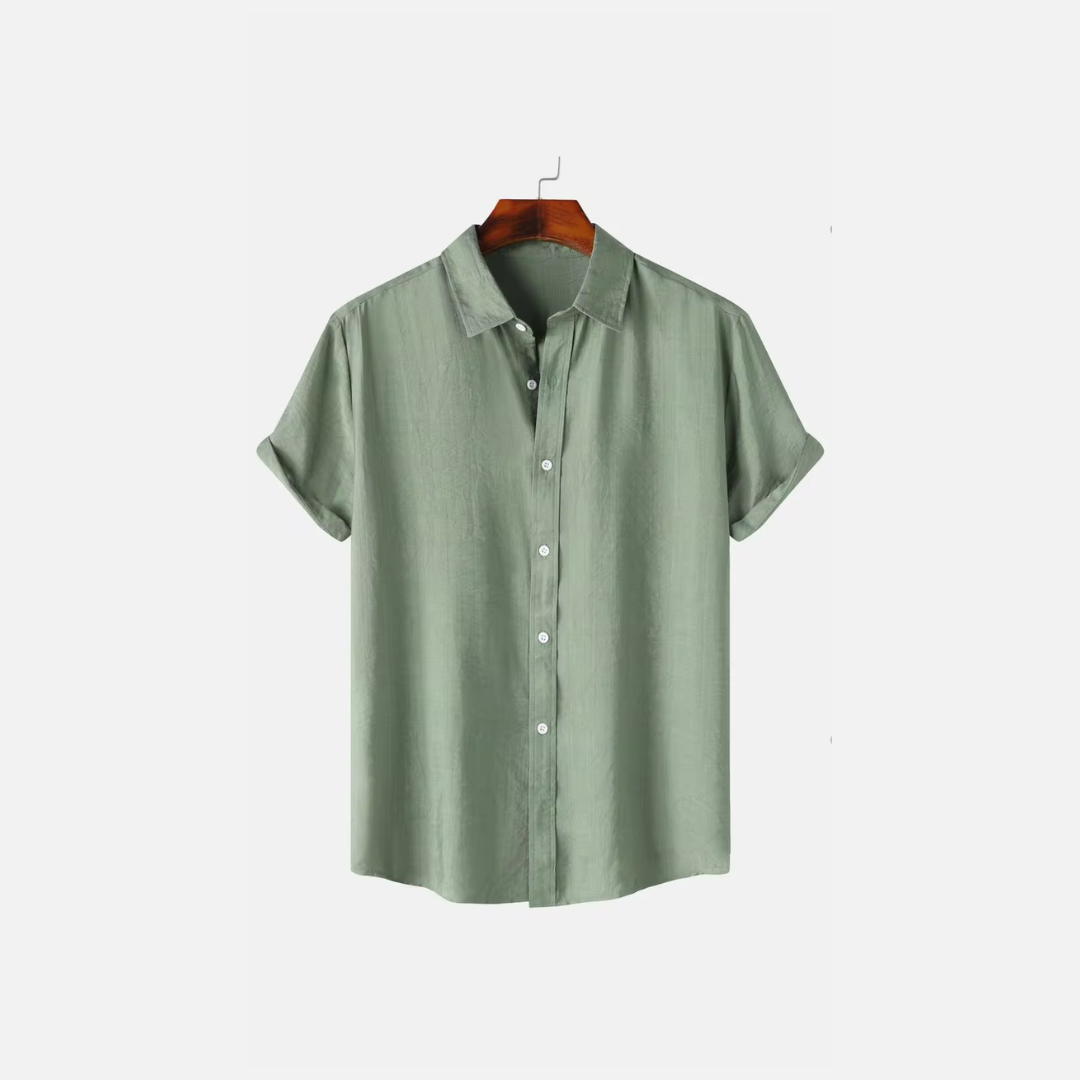 Men's Short Sleeve Shirt Blouse