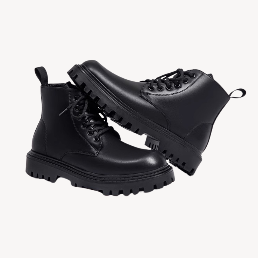 Chunky Boots - Lace Up Ankle Style for Everyday Wear