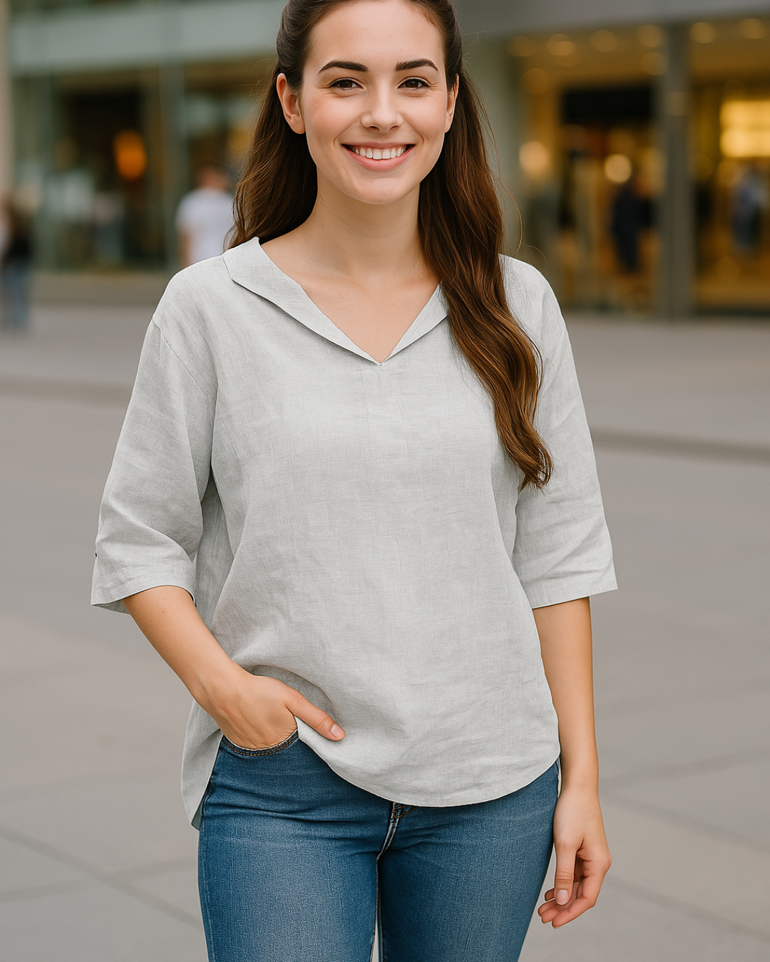 Women's Summer Tunic Blouse