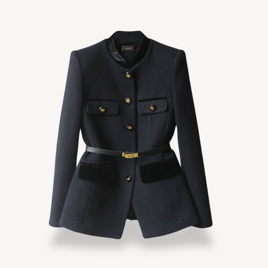 Tweed Blazer Jacket | Structured Fit with Button Detail