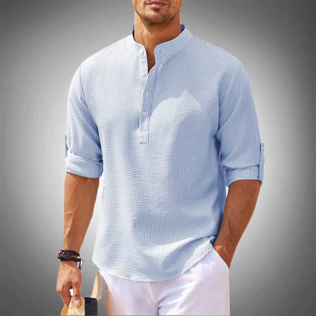Men's Casual Henley Shirt