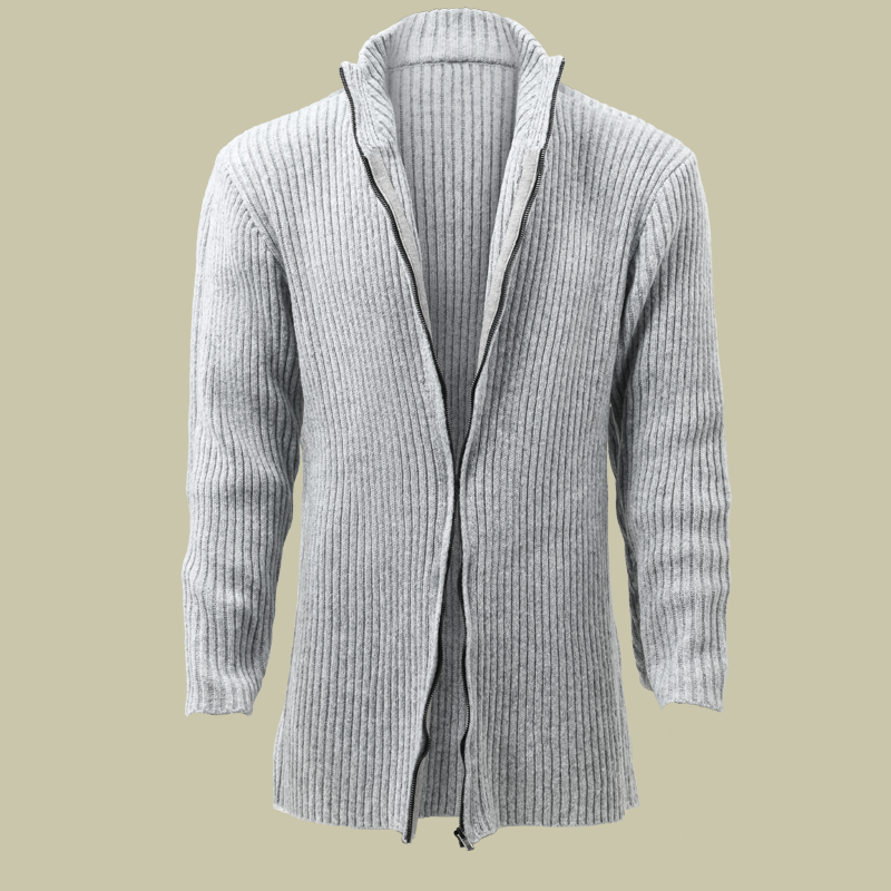 Ribbed Knit Cardigan - Open Front