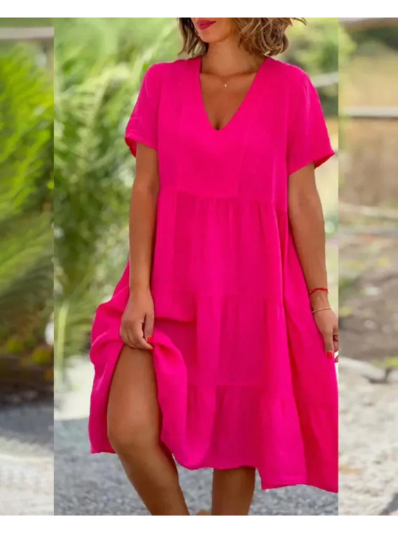 Women's Summer Modest Midi Dress