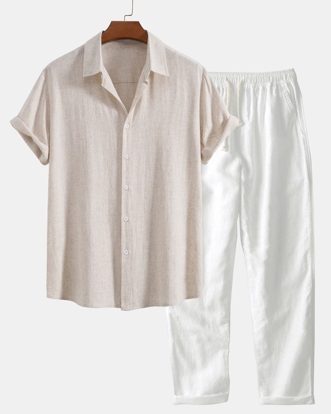 Men's Two-Piece Pants and Shirt Set