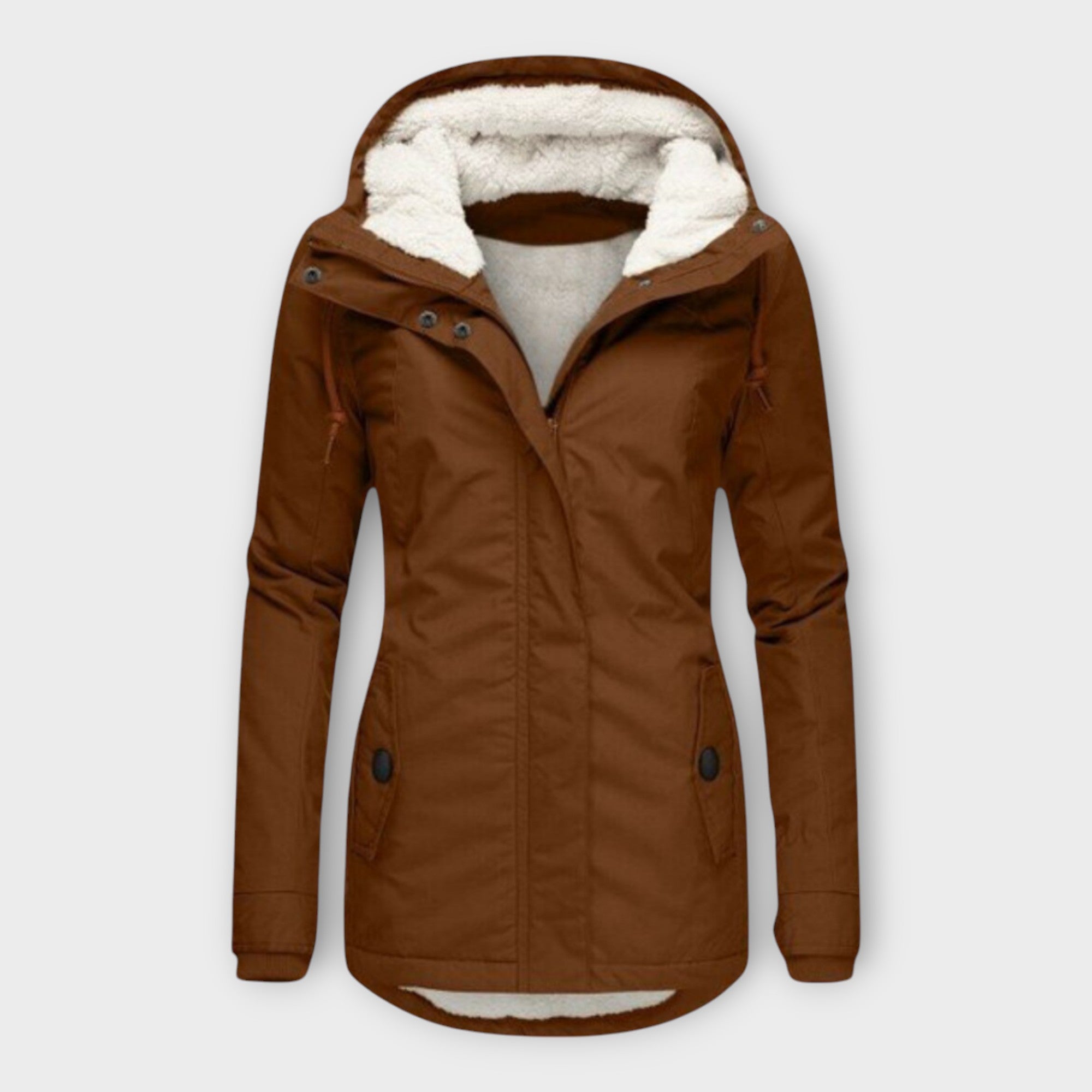 Winter Parka Jacket | Hooded with Fleece Lining