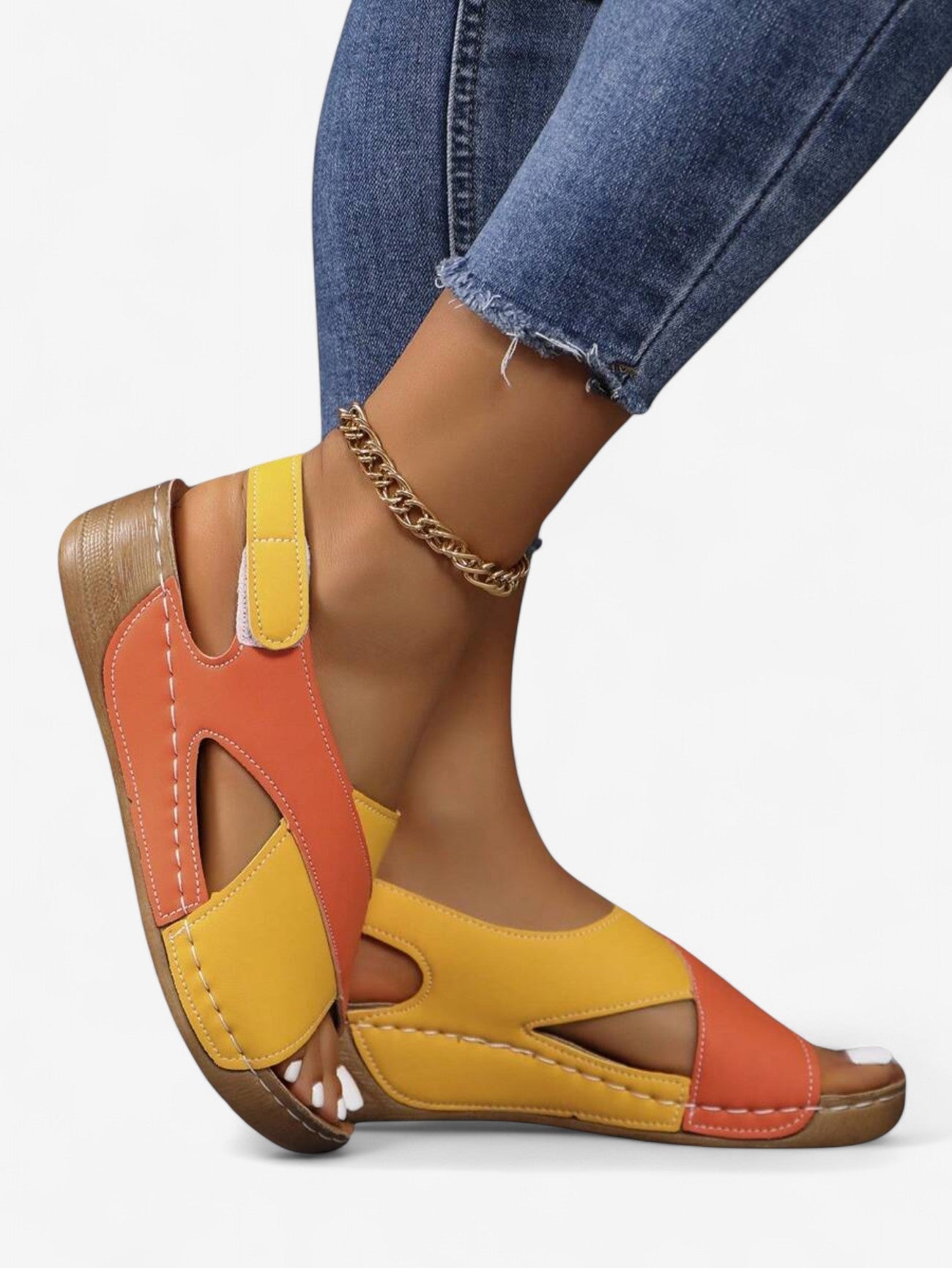 Women's Summer Open Toe Velcro Sandals