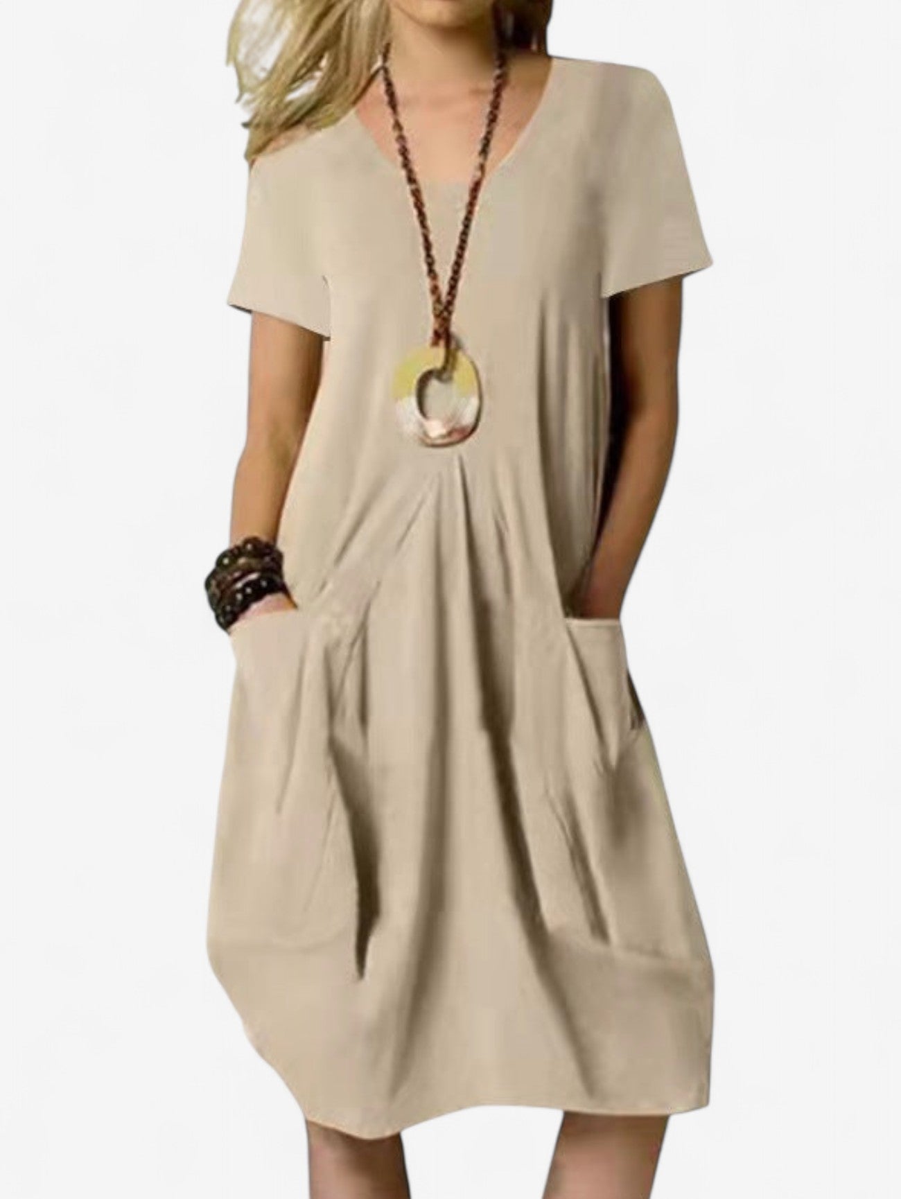 Women's Summer A-Line Midi Dress