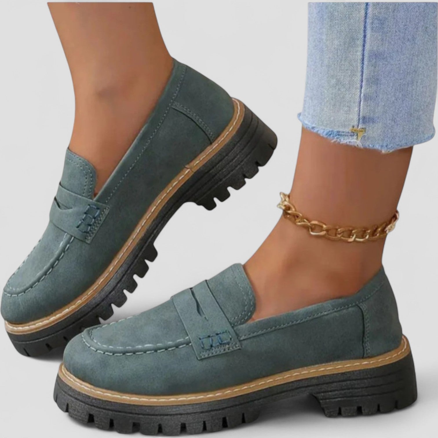 Loafers | Chunky Sole Slip On Design