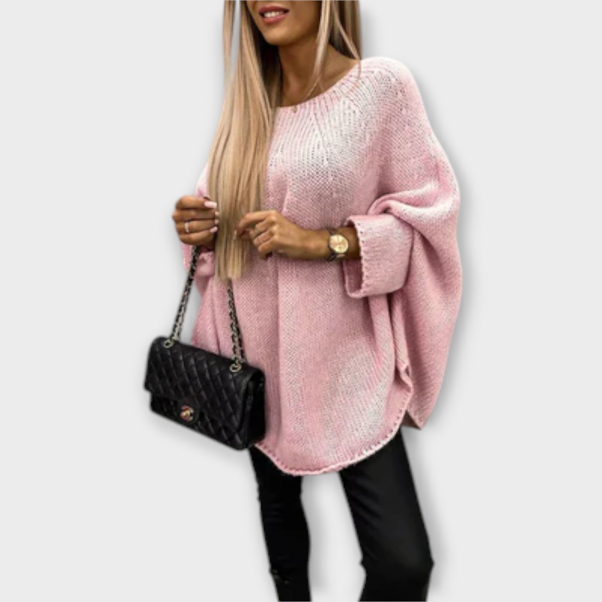 Knitted Poncho Sweater | Oversized Fit