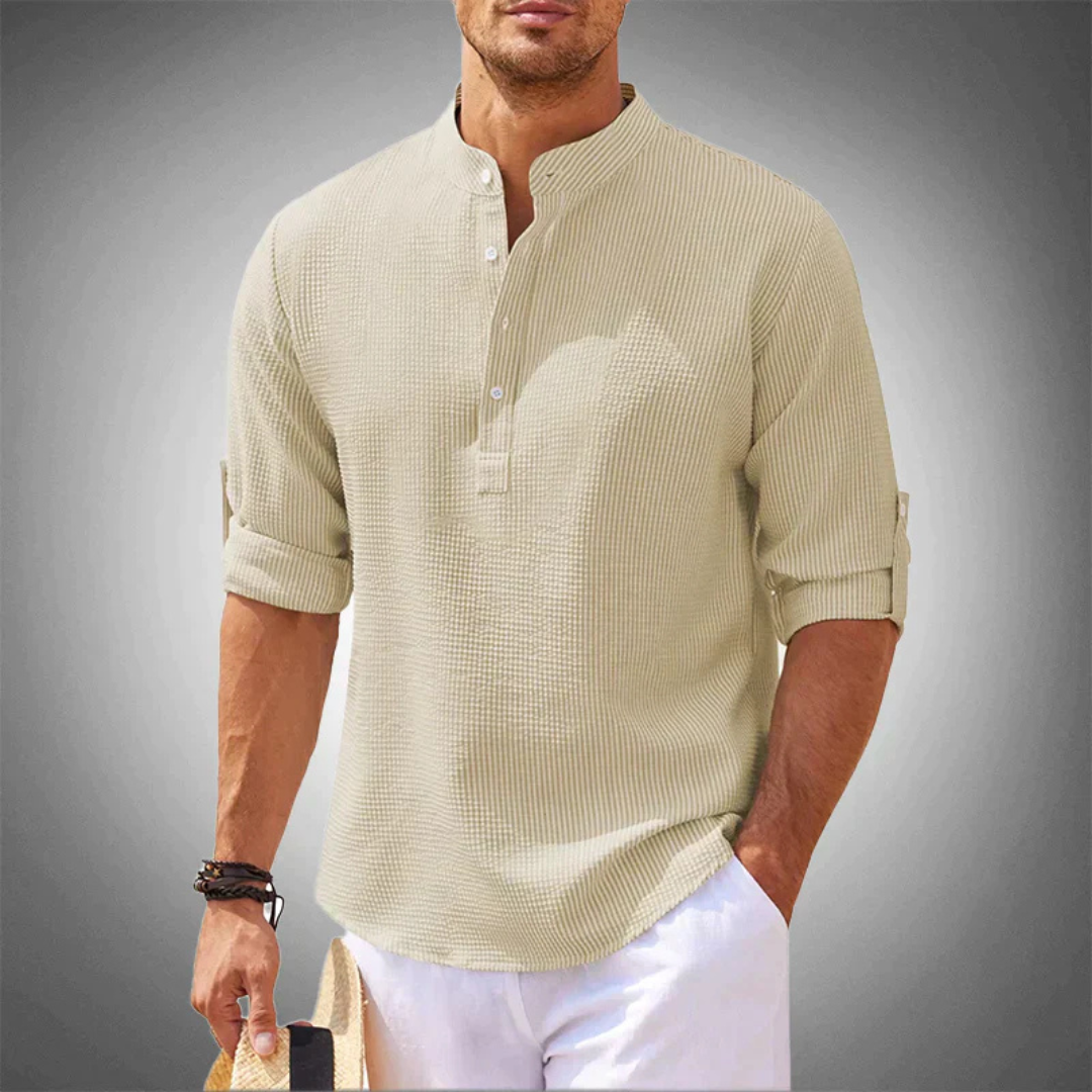 Men's Casual Henley Shirt
