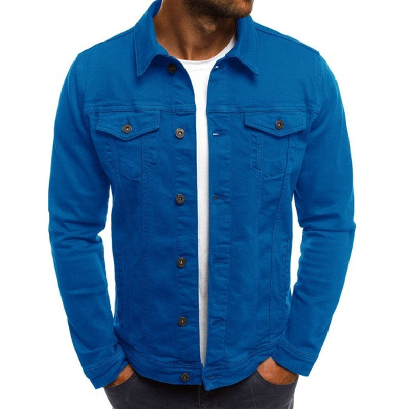 Denim Jacket - Classic Button Front with Flap Pockets