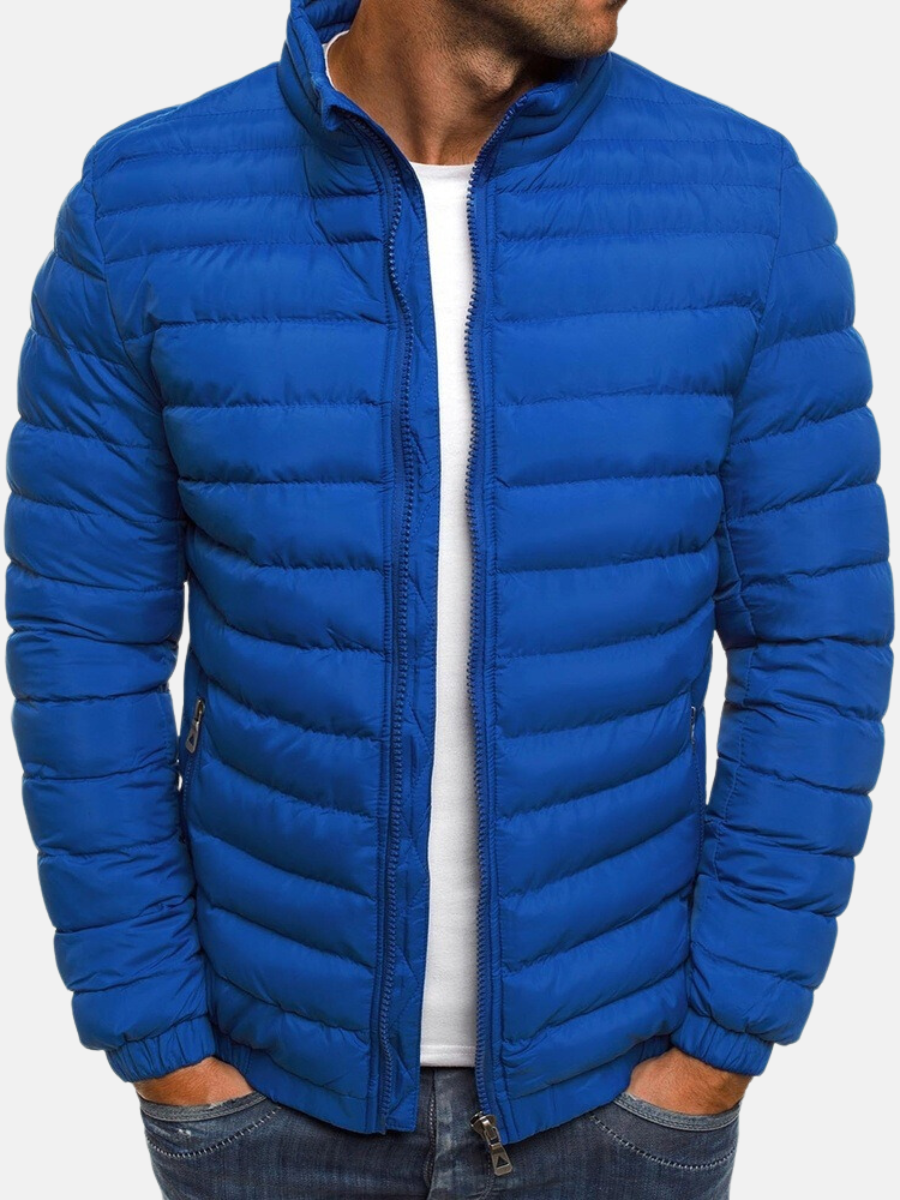 Puffer Jacket | Quilted with Zip Front