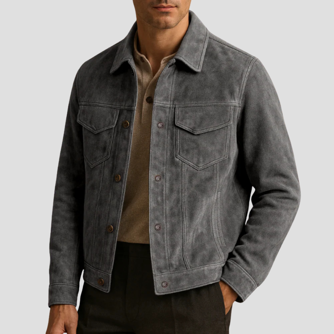 Men’s Trucker Jacket | Button Up Casual Outer Layer