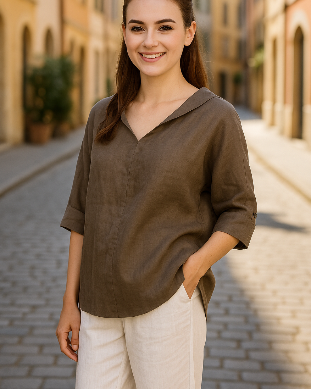 Women's Summer Tunic Blouse