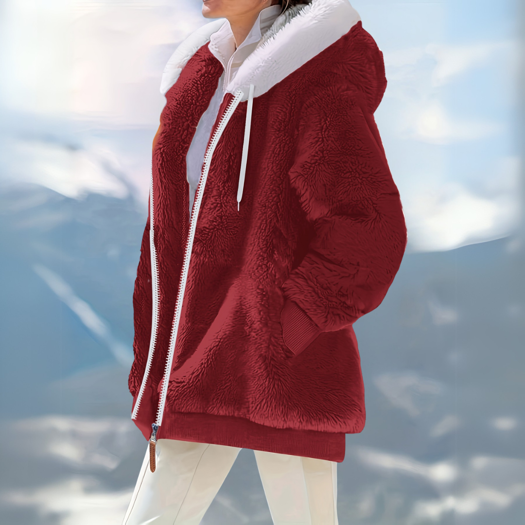 Hooded Zip Coat | Relaxed Fit Pockets