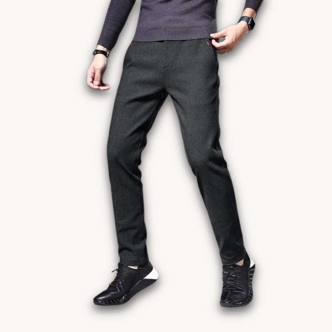 Slim Fit Formal Work Trousers - Smart Business Style
