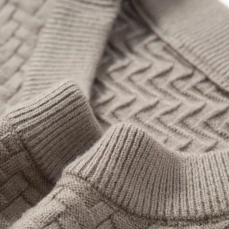 Crew Neck Sweater | Long Sleeve Textured Knit