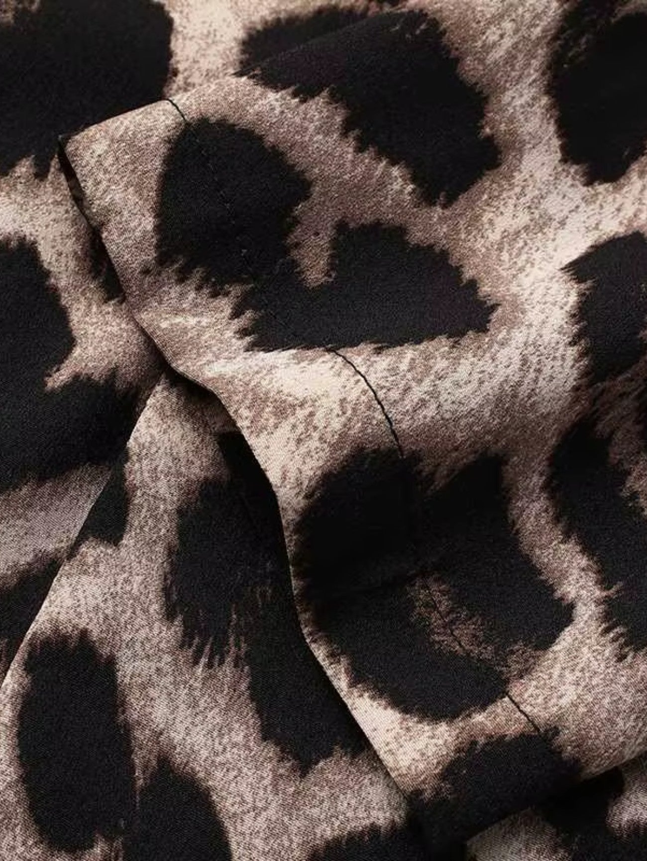 Women's Elegant Long Sleeve Leopard Print Blazer Jacket
