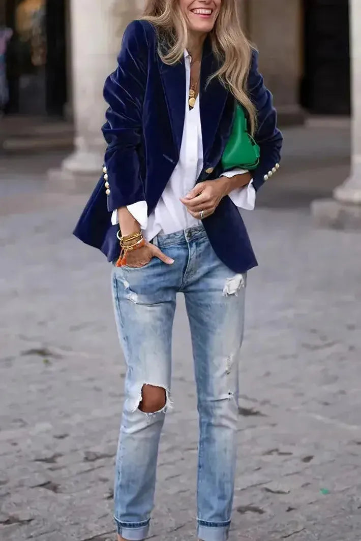 Blazer Jacket | Single Button Tailored