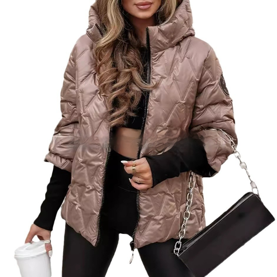 Puffer Jacket | Quilted Hooded Zip Up
