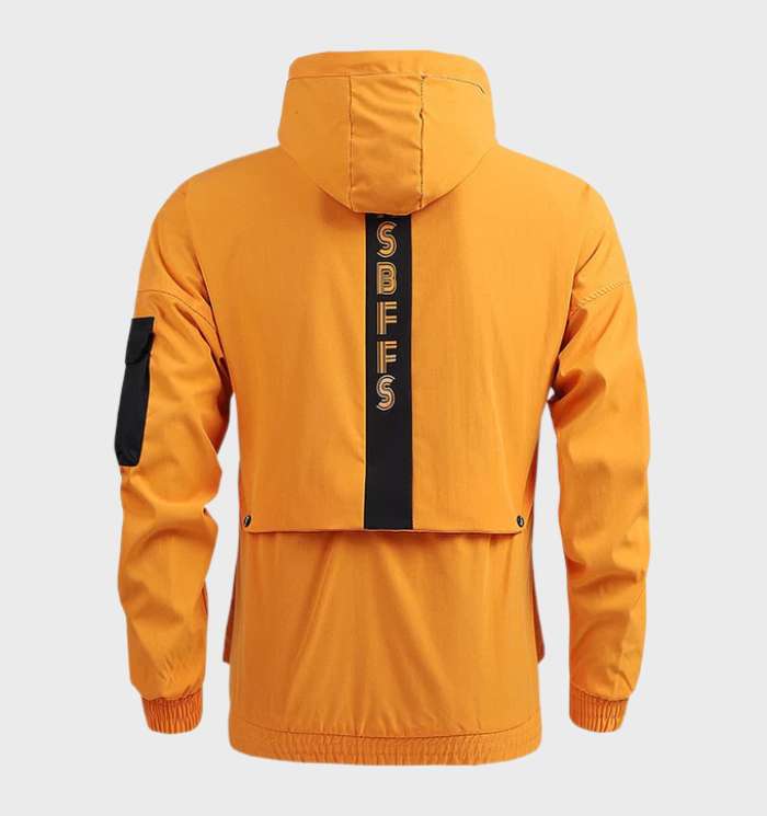 Hooded Jacket - Utility Style with Front and Arm Pockets