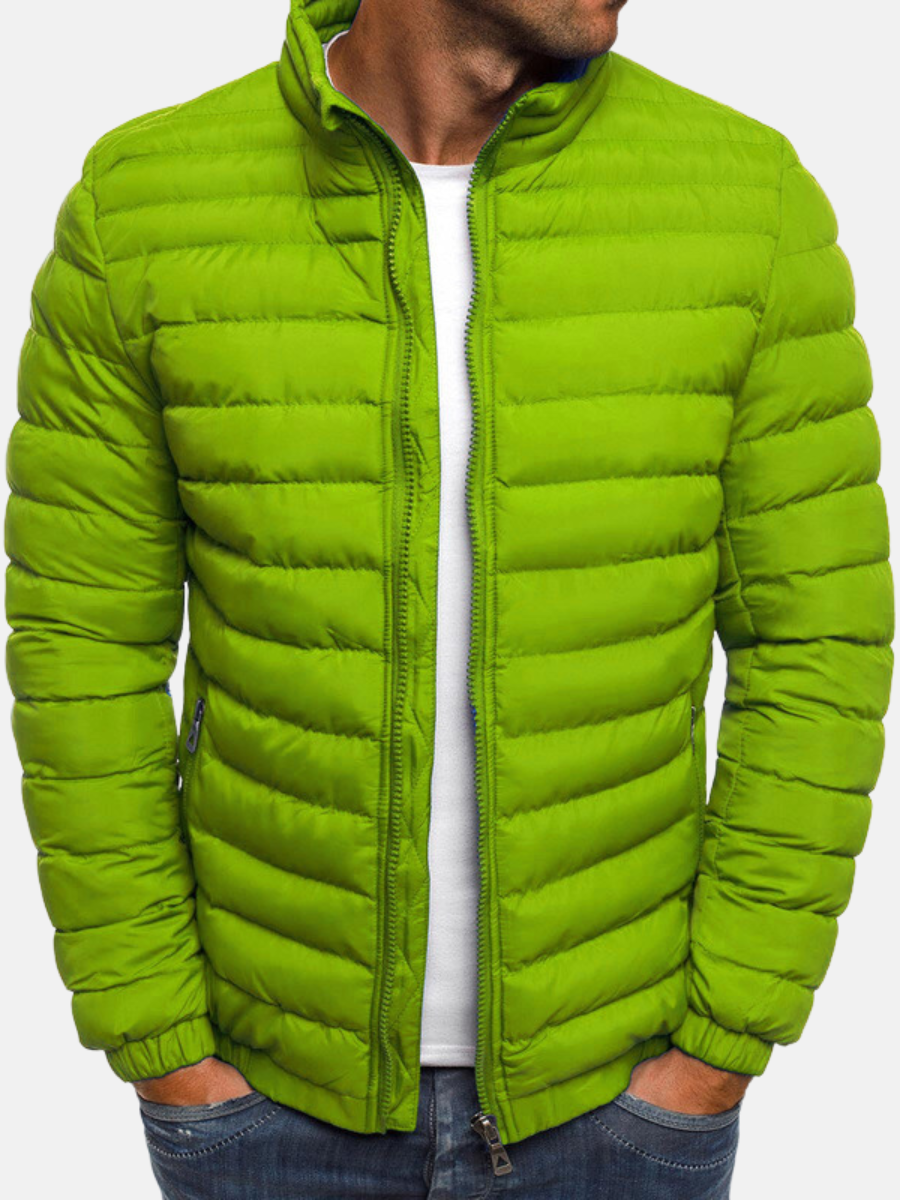 Puffer Jacket | Quilted with Zip Front