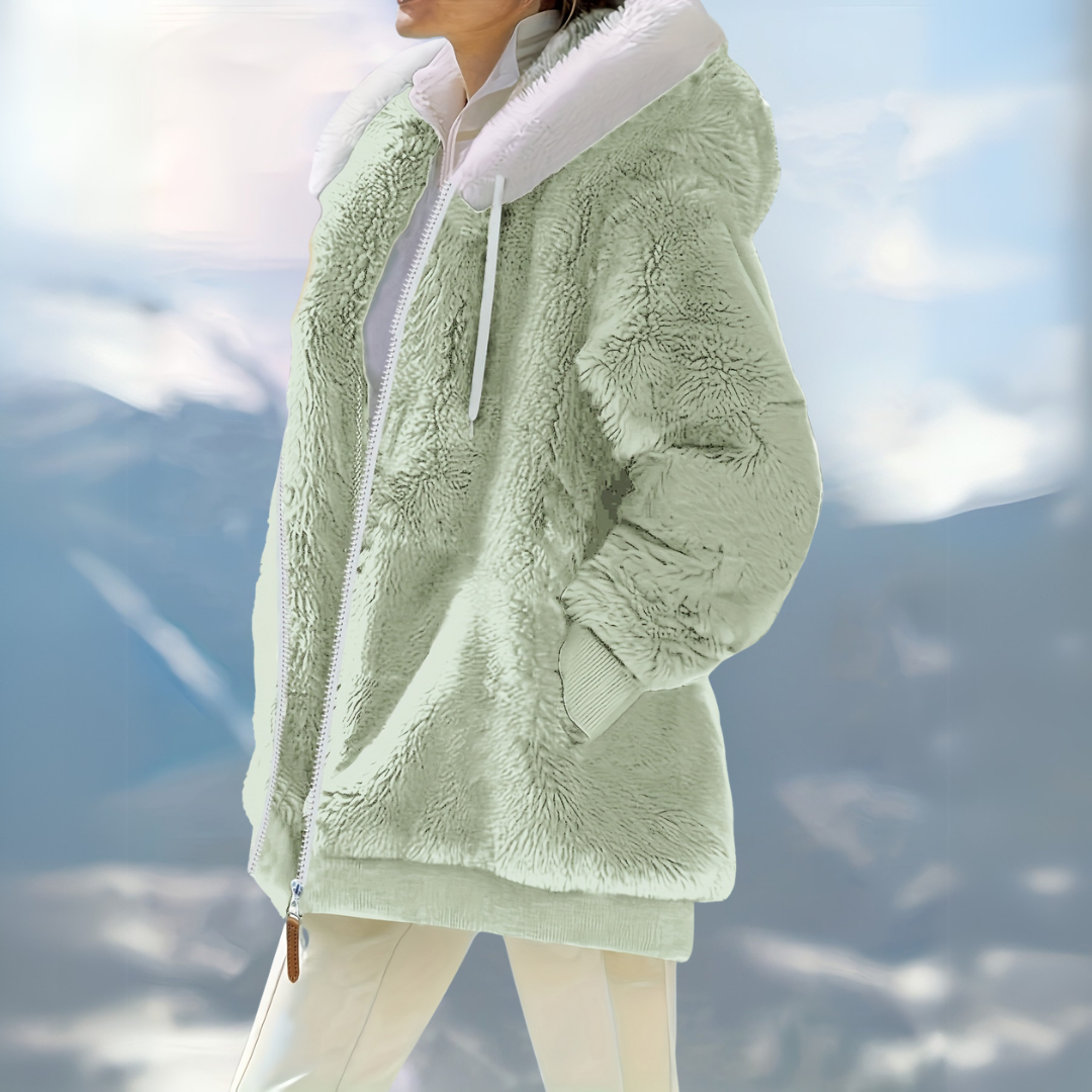Hooded Zip Coat | Relaxed Fit Pockets