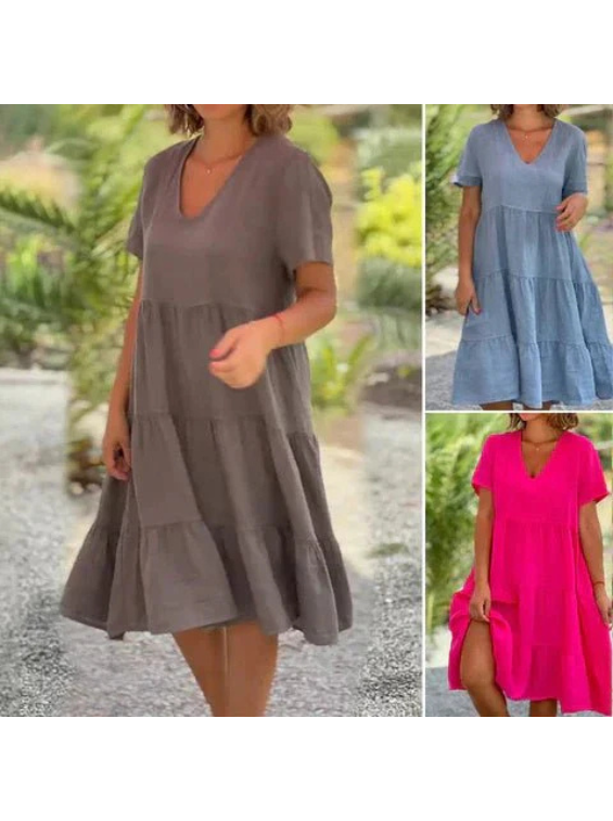 Women's Summer Modest Midi Dress