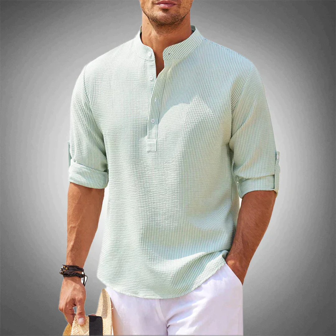 Men's Casual Henley Shirt