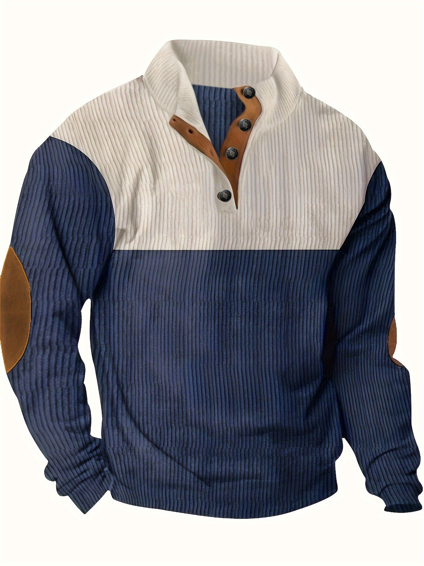 Cable Knit Jumper | Button Collar Long Sleeve