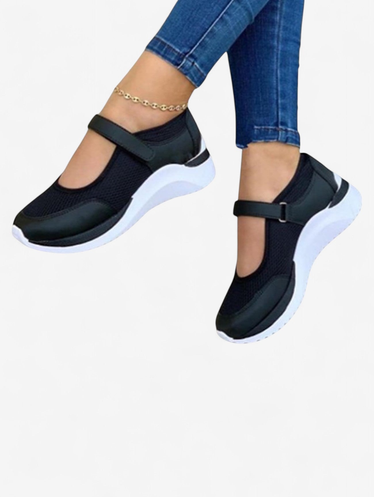 Women's Summer Sneakers with Velcro Strap