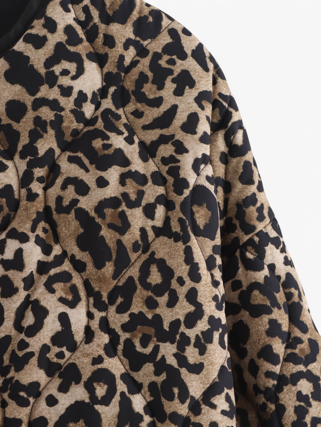 Women’s Quilted Puffer Coat Print Jacket