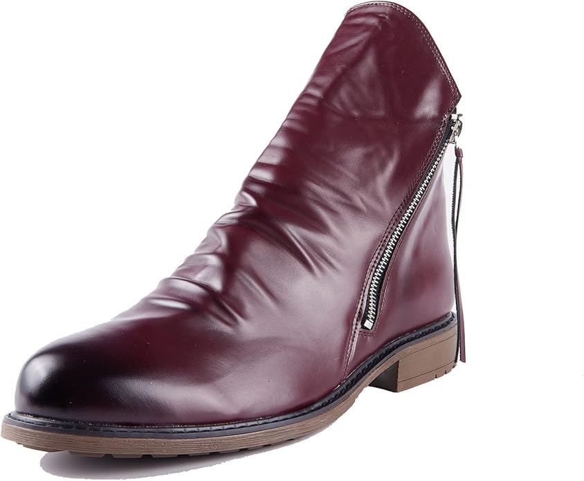Ankle Boots - Side Zip Detail with Low Heel