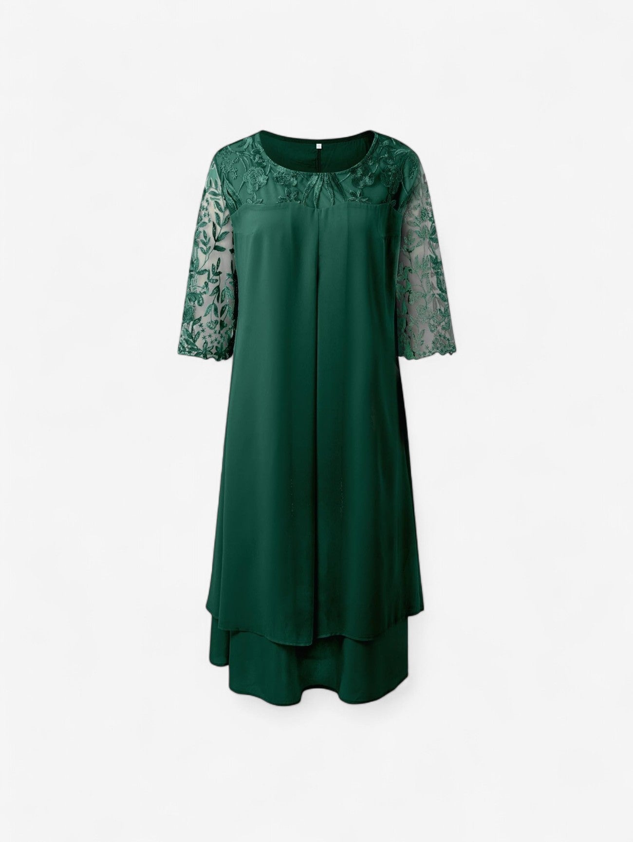 Women’s Elegant Lace Wedding Guest Midi Dress