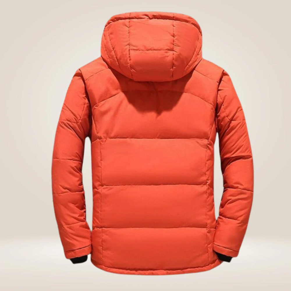 Winter Puffer Jacket | Hooded Zip Front Design