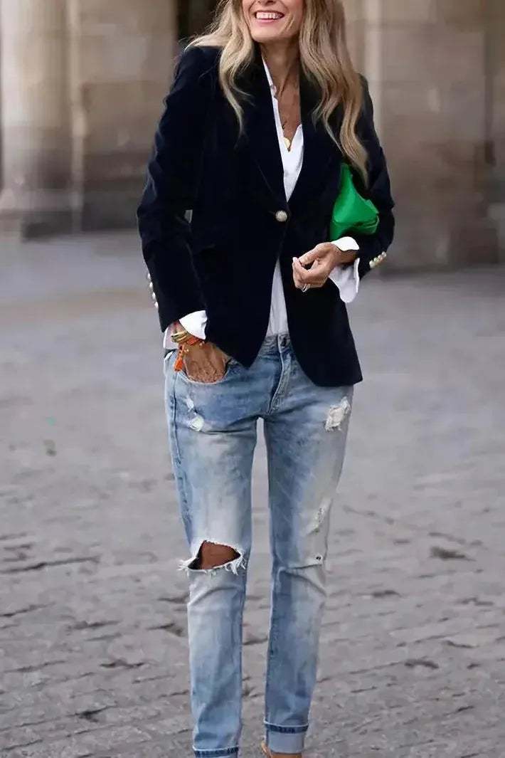 Blazer Jacket | Single Button Tailored