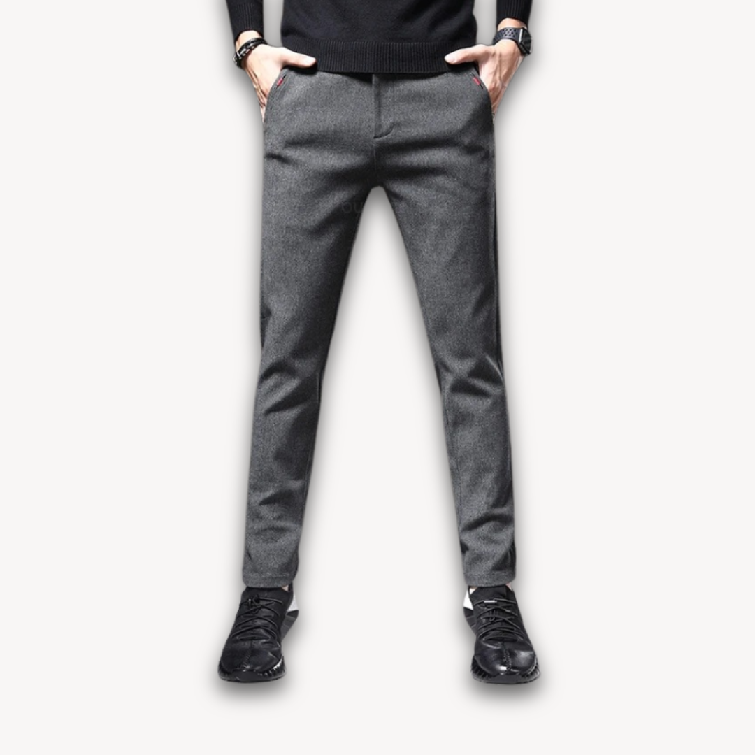 Slim Fit Formal Work Trousers - Smart Business Style