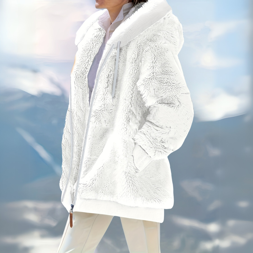 Hooded Zip Coat | Relaxed Fit Pockets