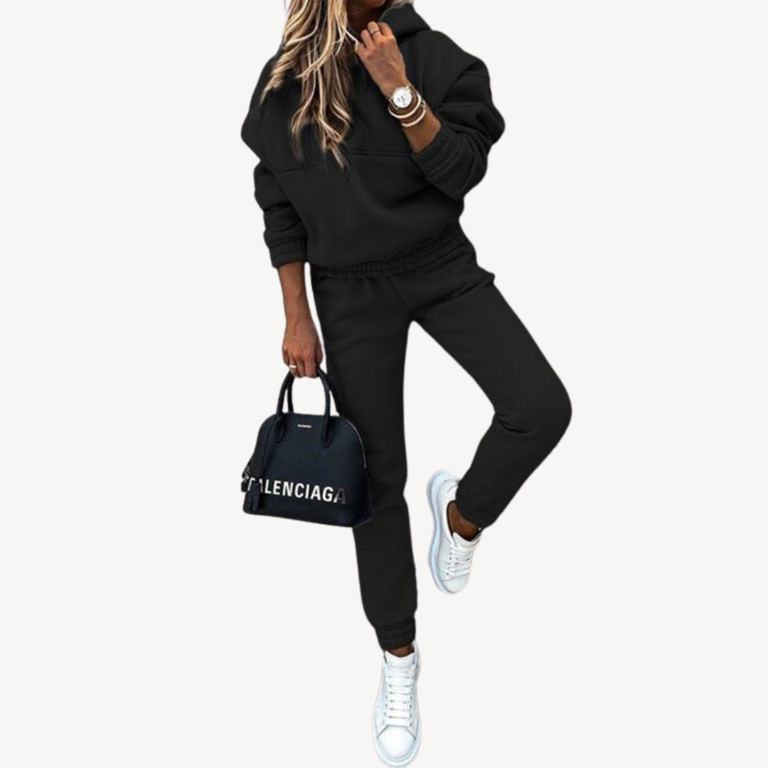 Joggers and Hoodie Set - Relaxed Fit Loungewear