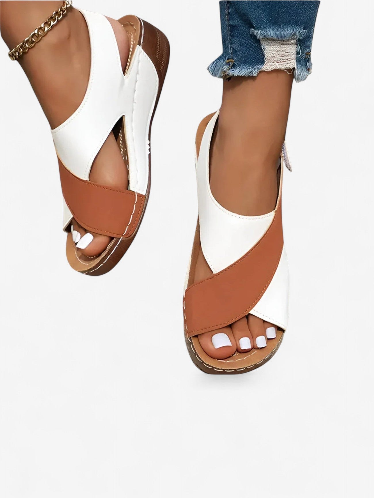 Women's Summer Open Toe Velcro Sandals