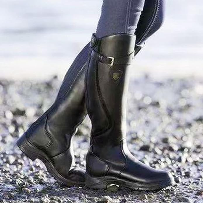 Knee High Boots for Walking - Grip Sole Outdoor Style